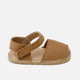 Sandalias barefoot menorquinas piel capricornio camel Elisoft | Eli 1957