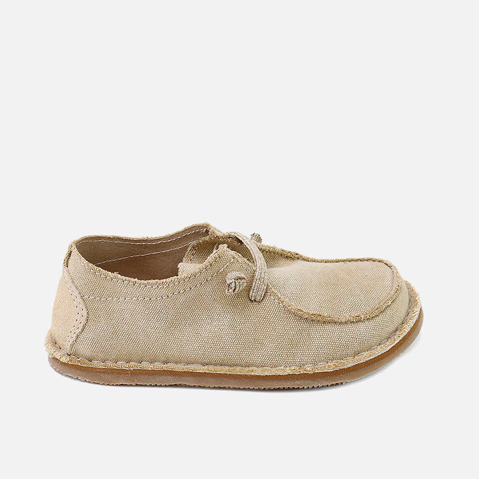 Blucher barefoot de lona beig Elisoft | Eli 1957