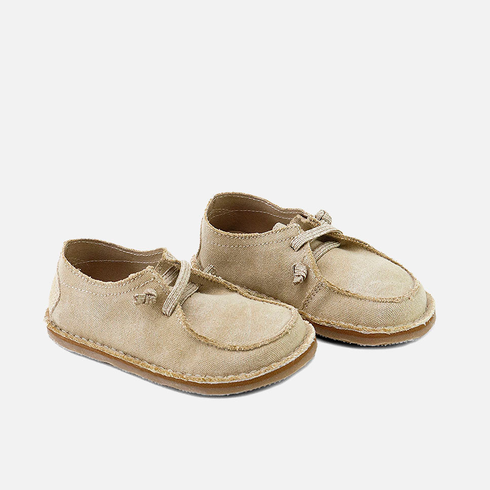 Blucher barefoot de lona beig Elisoft | Eli 1957