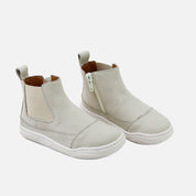 Elisoft elastic barefoot boot davinci nubuck leather beige | Eli 1957