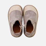 Elisoft Wengue Velour Leather Barefoot Elastic Boot | Eli 1957