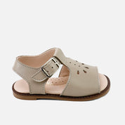 Retro Stone Nappa Leather Sandals | Eli 1957