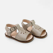 Retro Stone Nappa Leather Sandals | Eli 1957