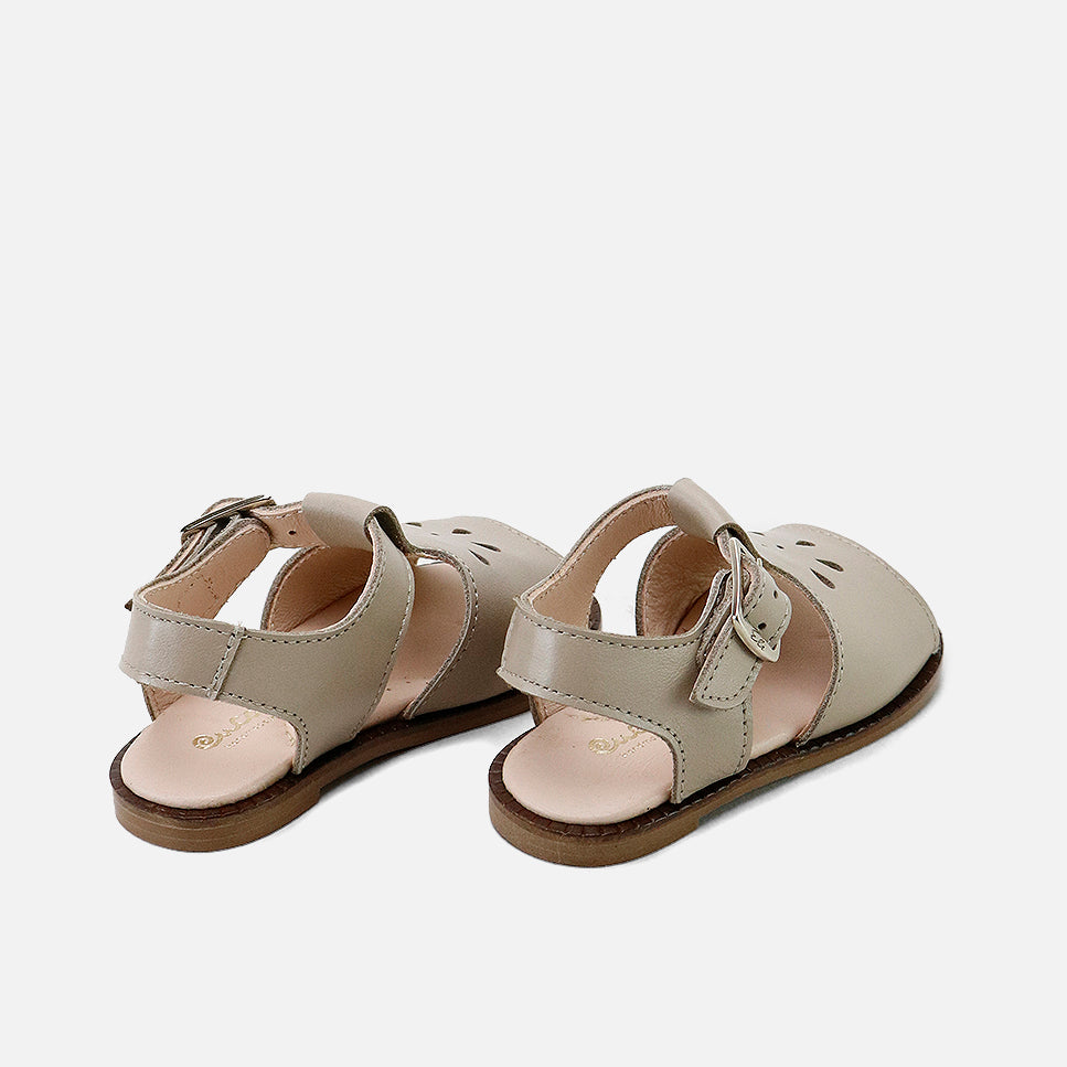 Retro Stone Nappa Leather Sandals | Eli 1957