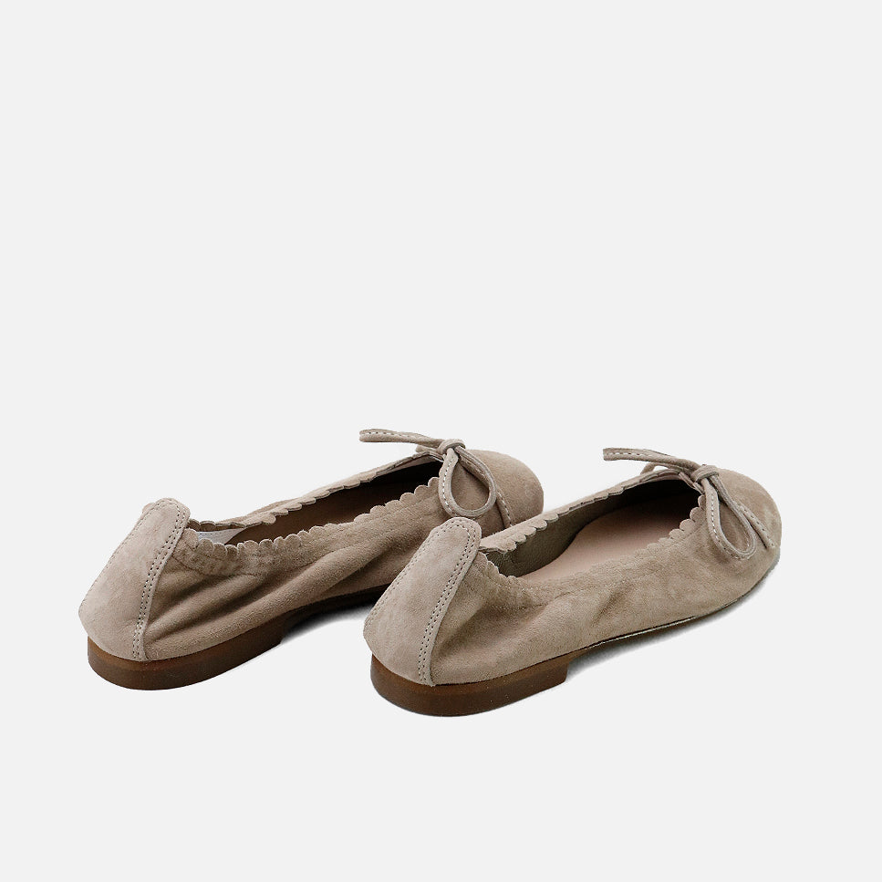 Ballerinas Ondas leather suede terracotta Papanatas | Eli 1957