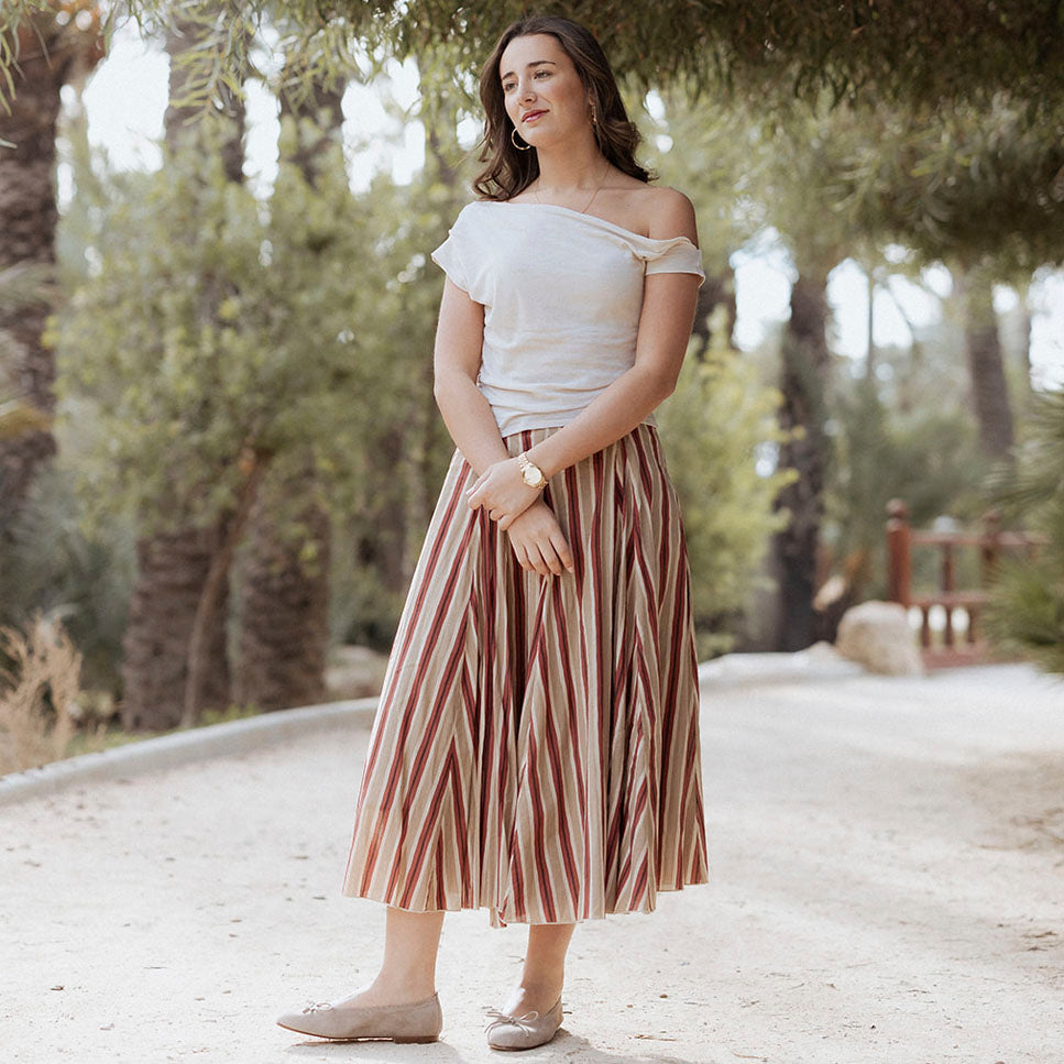 Ballerinas Ondas leather suede terracotta Papanatas | Eli 1957
