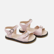 Sandalias Doble Hebilla Cuarzo piso oscuro Barefoot Eli | Eli 1957