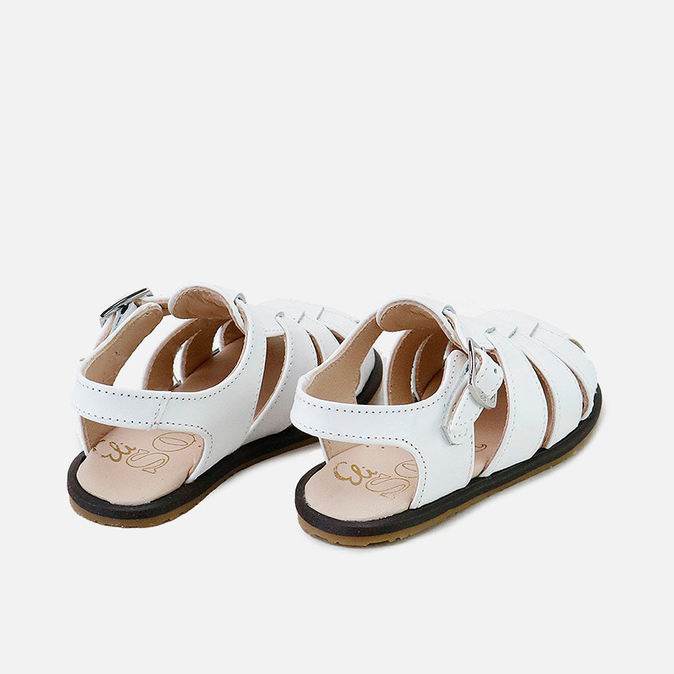 Sandalias Cangrejeras Blanco piso oscuro Barefoot Eli | Eli 1957