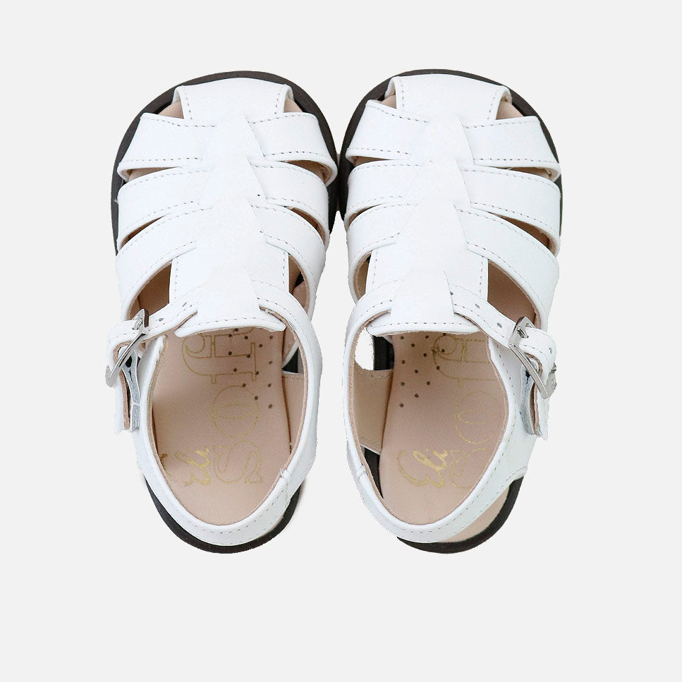 Sandalias Cangrejeras Blanco piso oscuro Barefoot Eli | Eli 1957