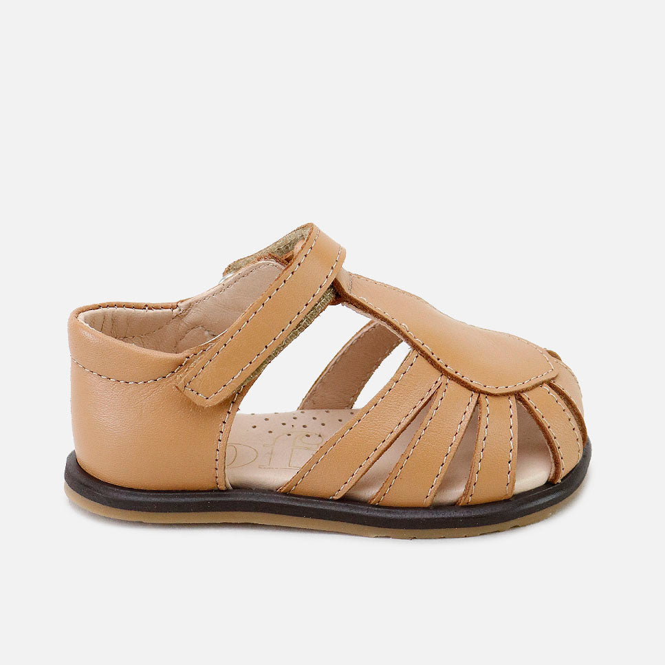 Sandalias Cangrejeras Miel piso oscuro Barefoot Eli | Eli 1957