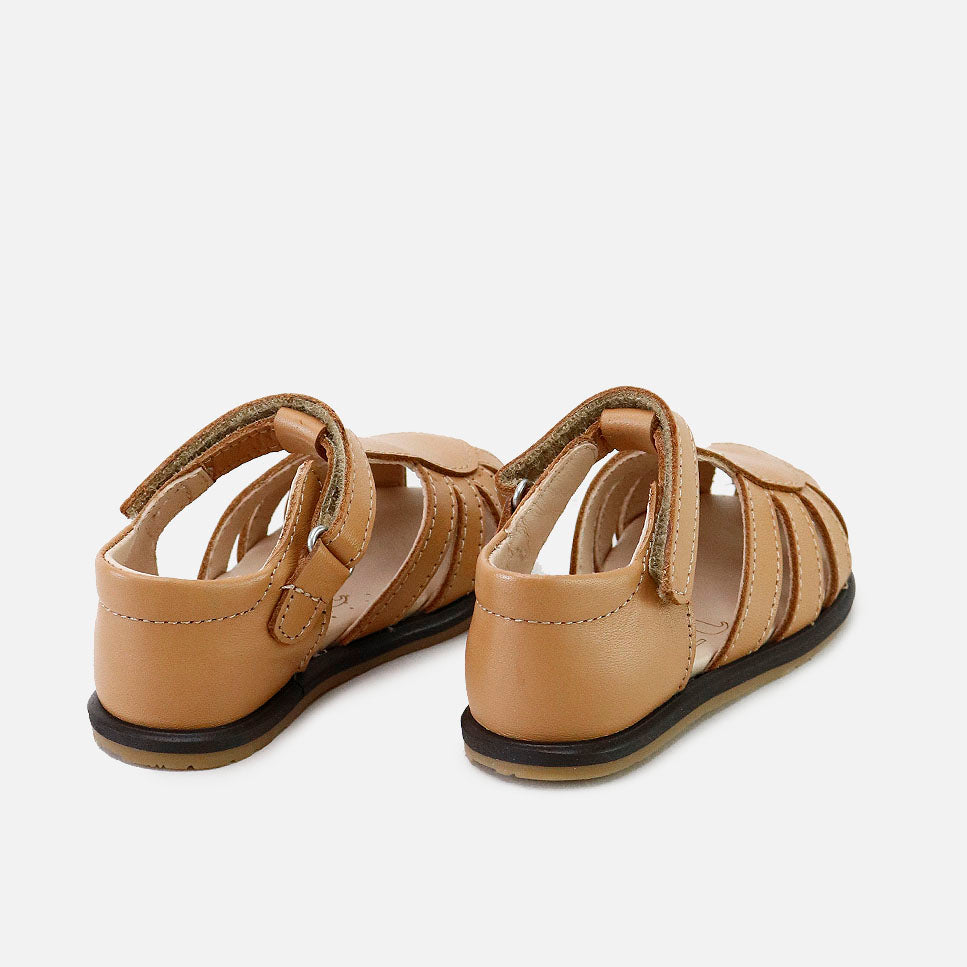 Sandalias Cangrejeras Miel piso oscuro Barefoot Eli | Eli 1957