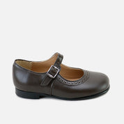 Mary Janes Picados Brown schwarzer Boden Sibaritas | Eli 1957