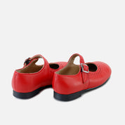 Mary Janes Picados Roter schwarzer Boden Sibaritas | Eli 1957