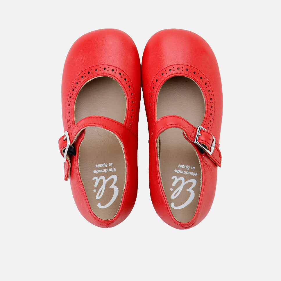 Mary Janes Picados Roter schwarzer Boden Sibaritas | Eli 1957