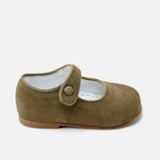 Cute green English button Mary Janes | Eli 1957