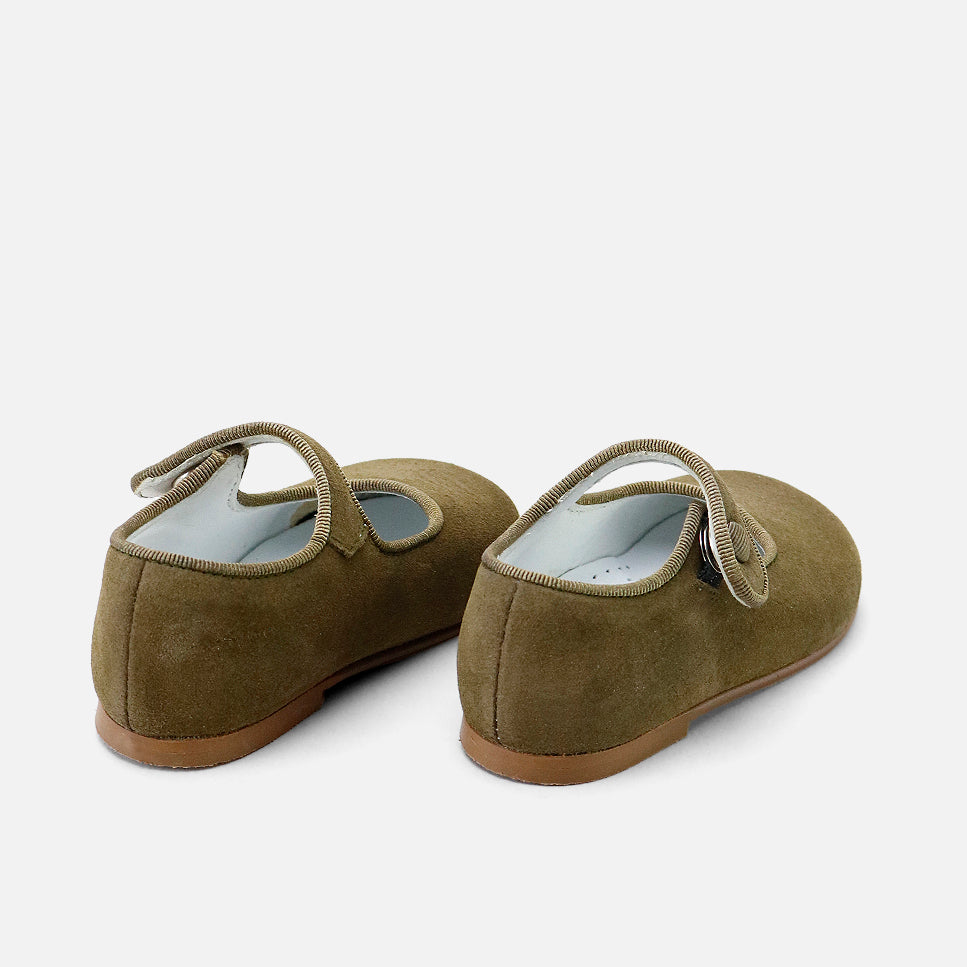 Cute green English button Mary Janes | Eli 1957