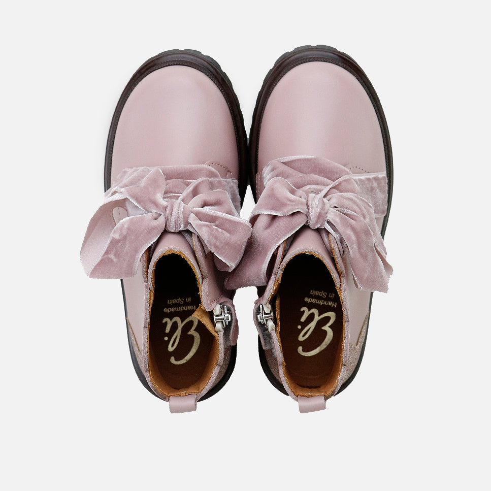 Sibaritas pale pink leather wave boots | Eli 1957