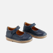 Sibaritas blue nappa chopped Mary Janes | Eli 1957