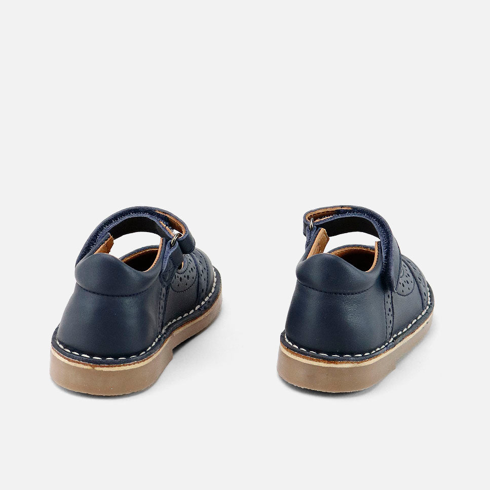 Sibaritas blue nappa chopped Mary Janes | Eli 1957