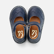 Sibaritas blue nappa chopped Mary Janes | Eli 1957