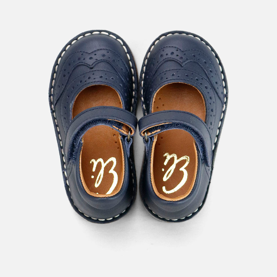 Sibaritas blue nappa chopped Mary Janes | Eli 1957