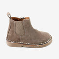 Sibaritas truffle-colored velour leather elastic boots | Eli 1957