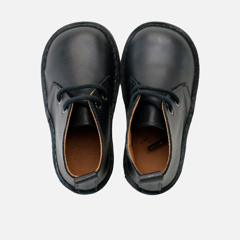 Bota clásica de piel sprinter negro con cordones Eli Classics | Eli 1957
