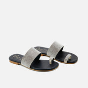 Papanatas silver crystal sandals | Eli 1957