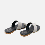 Papanatas silver crystal sandals | Eli 1957