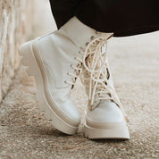 White Sibaritas Military Boot | Eli 1957