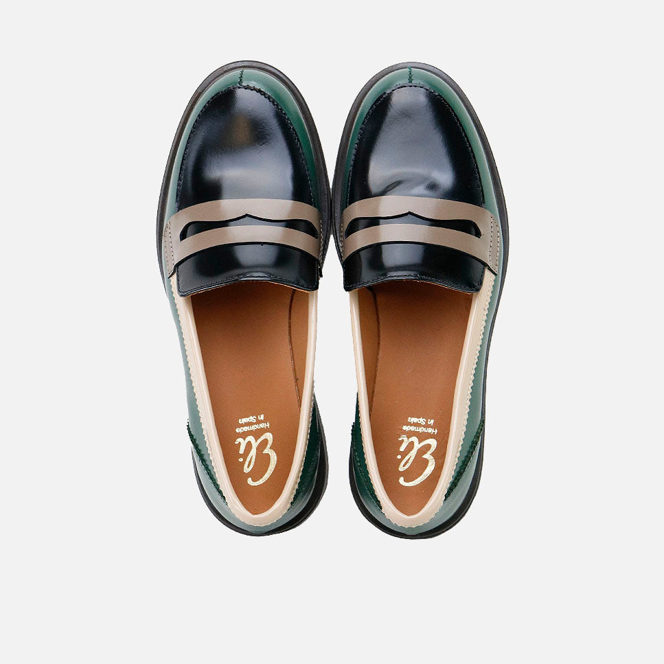 Luxor bottle-shaped leather loafers, Sibaritas style | Eli 1957