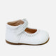 White leather Merceditas with perforations for first steps Cucada | Eli 1957
