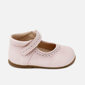 Cucada | Eli 1957 First Steps Perforated Nude Leather Mary Janes