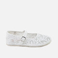 White Macrame Mary Janes Eli By Venezianas | Eli 1957