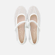 Papanatas white fancy Mary Janes | Eli 1957