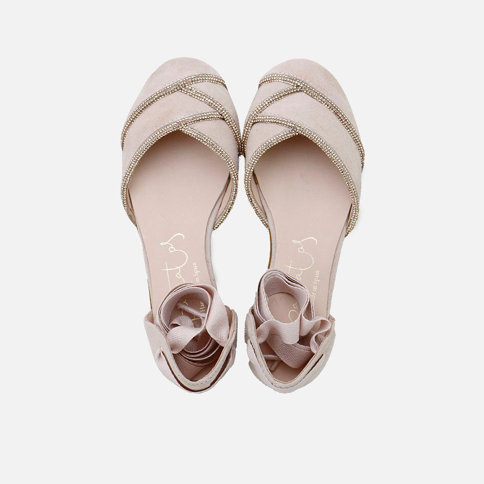 Bailarina de piel ante maquillaje con strass papanatas| ELI 1957