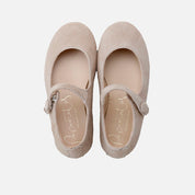 Nougat suede Mary Janes Papanatas | Eli 1957