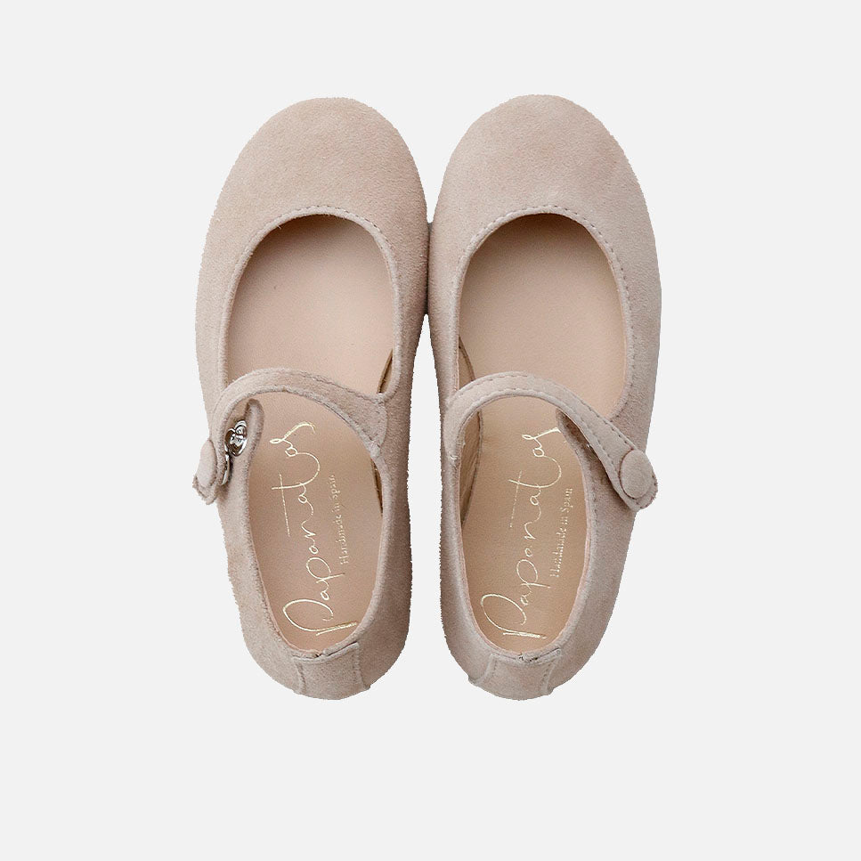 Nougat suede Mary Janes Papanatas | Eli 1957