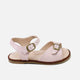 Cucada pink nappa leather buckle sandals | Eli 1957