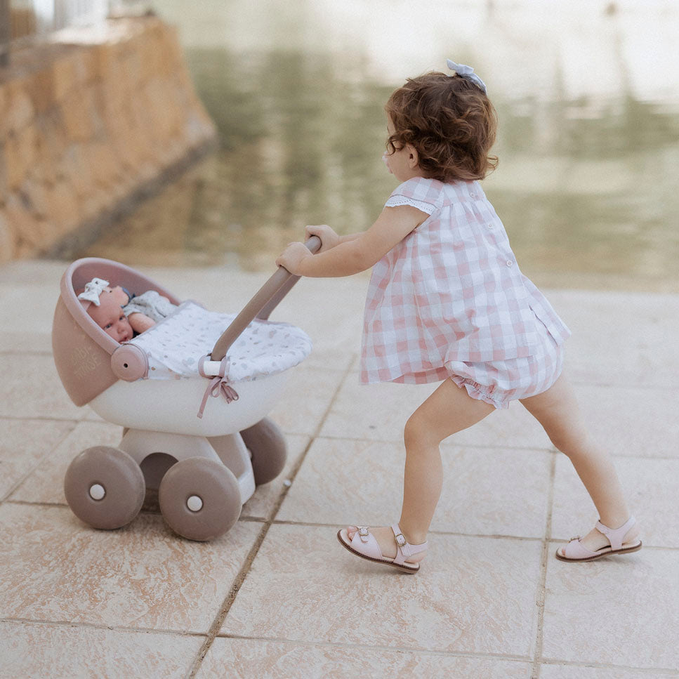 Cucada pink nappa leather buckle sandals | Eli 1957
