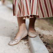Ballet flats, cord, die-cut leather, alpha jute, Papanatas | Eli 1957