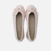 Bailarinas cordon troquelas piel alfa maquillaje Papanatas | Eli 1957