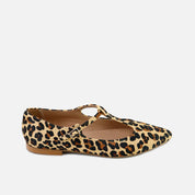 Animal print leather Mary Janes with sharp Papanatas | Eli 1957