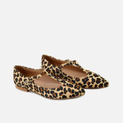 Animal print leather Mary Janes with sharp Papanatas | Eli 1957