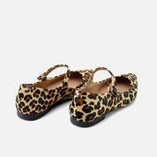 Animal print leather pointed Mary Janes | Eli 1957
