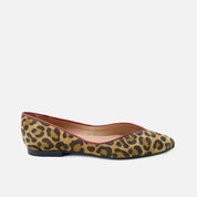 Pointed-toe animal print ballet flats | Eli 1957