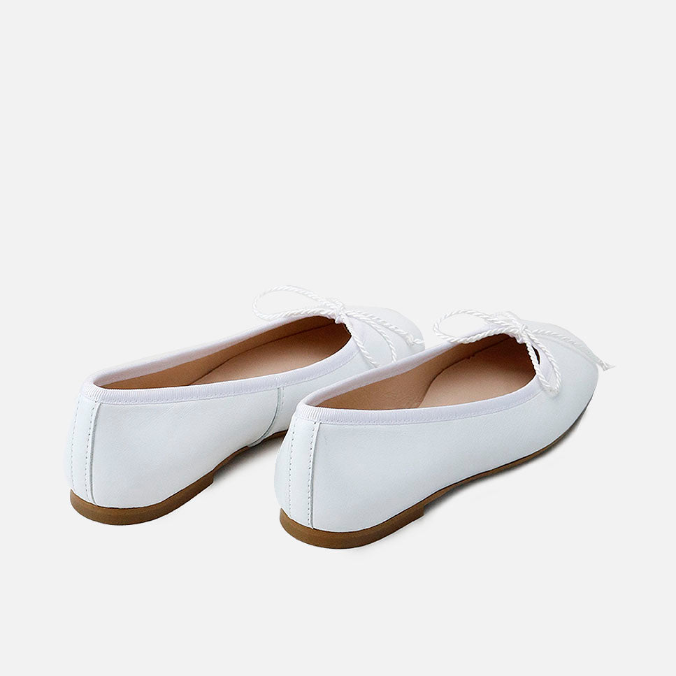 Bailarinas piel blanca Punta Cuadrada  Papanatas | Eli 1957