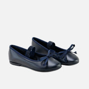 Papanatas Blue Nappa Leather Ballerina Glove | Eli 1957