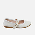 Mary Janes, leather glove, beige, strap, rivets, Papanatas | Eli 1957