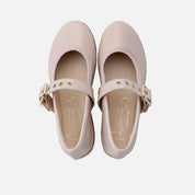 Merceditas guante piel maquillaje correa remaches Papanatas | Eli 1957